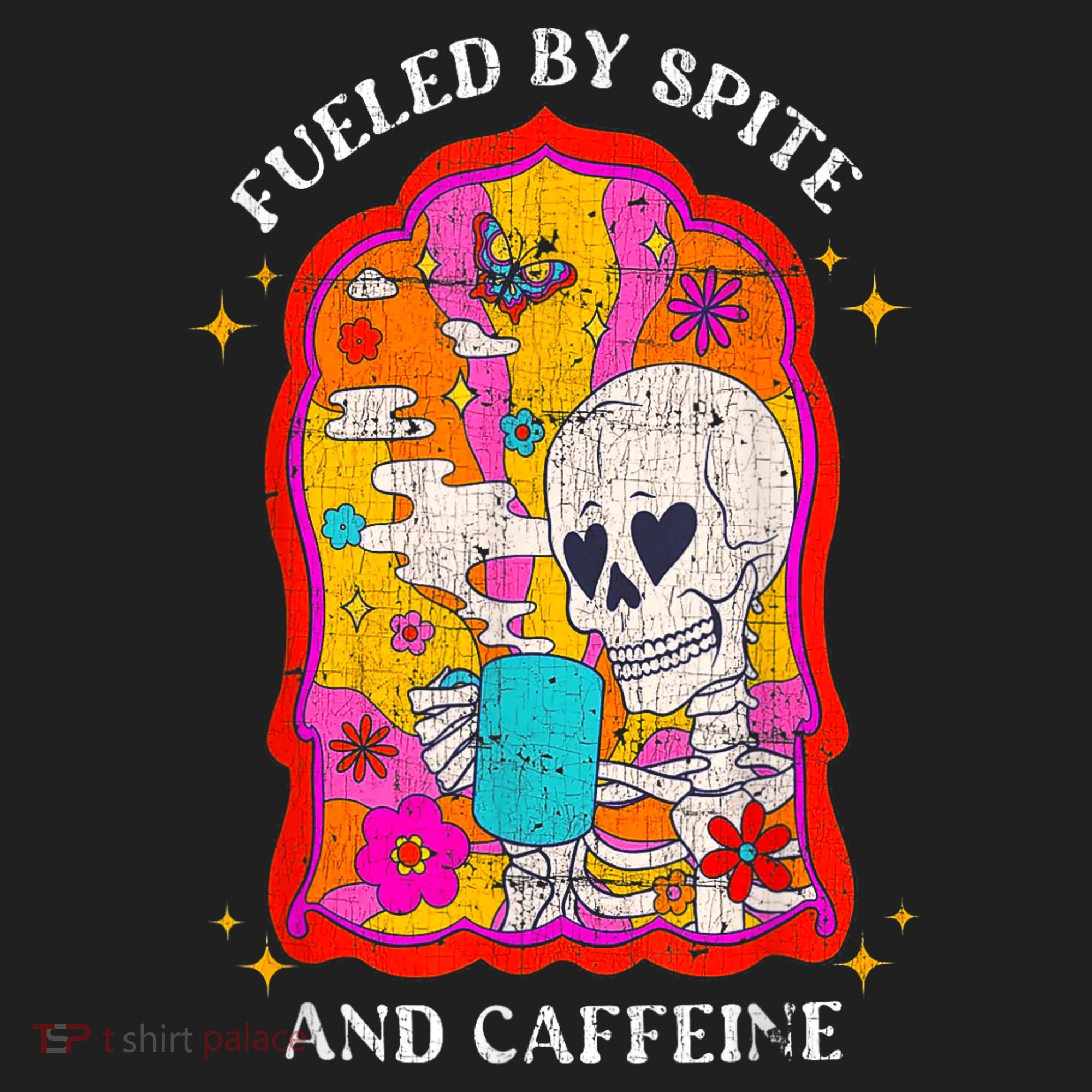 Skeleton Fueled By Spite And Caffeine Women's Sweatshirt