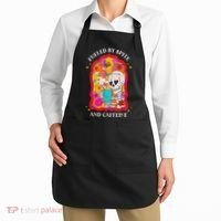 Skeleton Fueled By Spite And Caffeine Apron thumb 2