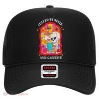 Skeleton Fueled By Spite And Caffeine Hat thumb 0