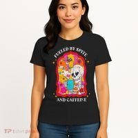 Skeleton Fueled By Spite And Caffeine Women's T-Shirt thumb 4