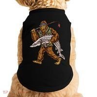 Sturgeon Fishing Bigfoot Fisher Gift Doggie Tank thumb 0