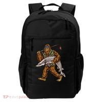 Sturgeon Fishing Bigfoot Fisher Gift Backpack thumb 0