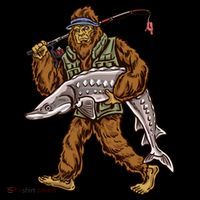 Sturgeon Fishing Bigfoot Fisher Gift Coffee Mug thumb 5