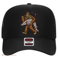 Sturgeon Fishing Bigfoot Fisher Gift Hat thumb 0