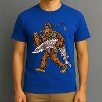 Sturgeon Fishing Bigfoot Fisher Gift T-Shirt thumb 3