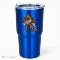 Sturgeon Fishing Bigfoot Fisher Gift Tumbler thumb 0