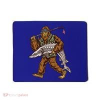 Sturgeon Fishing Bigfoot Fisher Gift Mousepad thumb 0