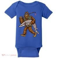 Sturgeon Fishing Bigfoot Fisher Gift Baby Bodysuit thumb 0