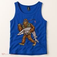 Sturgeon Fishing Bigfoot Fisher Gift Tank Top thumb 2