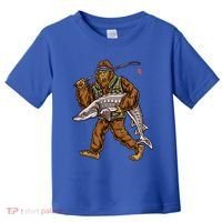 Sturgeon Fishing Bigfoot Fisher Gift Toddler T-Shirt thumb 0