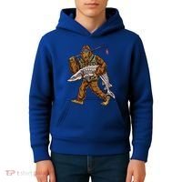 Sturgeon Fishing Bigfoot Fisher Gift Kids Hoodie thumb 4