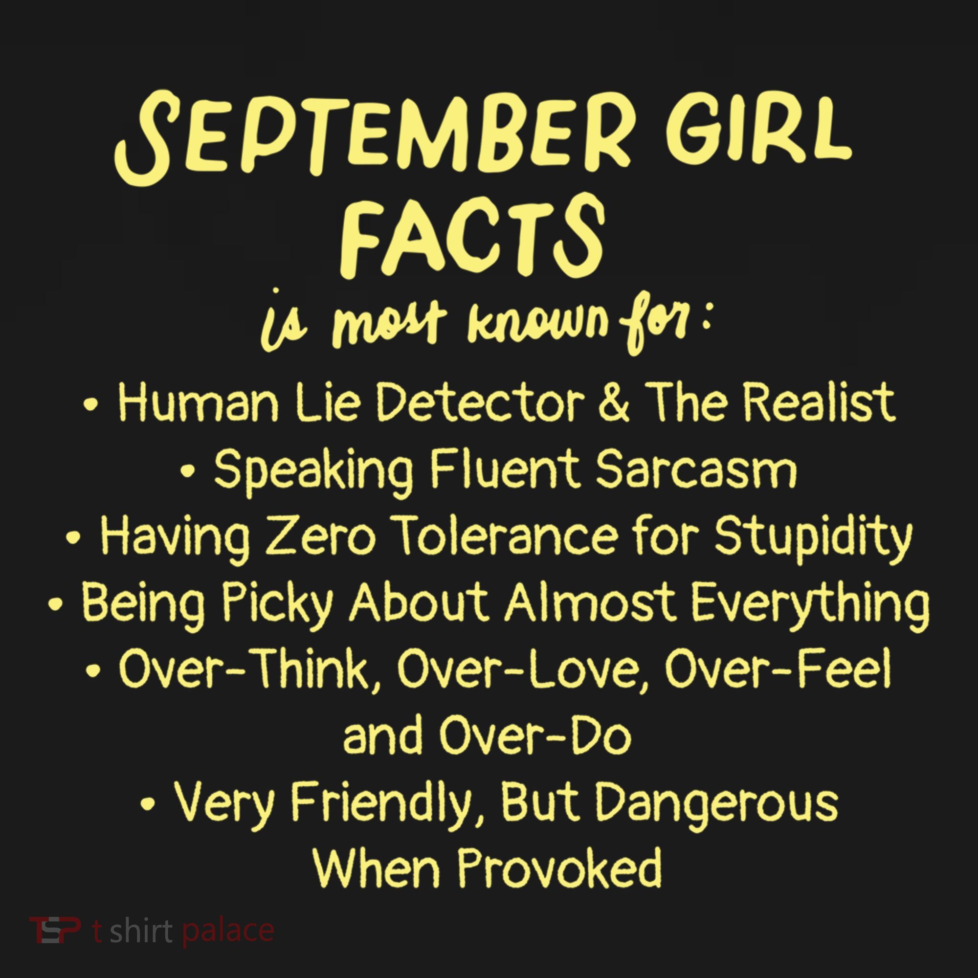 September Facts Birthday Funny Gift Born In September Virgo Gift Women's Hoodie