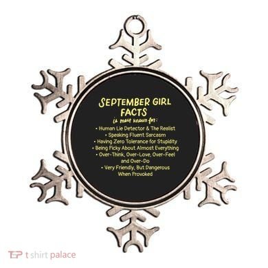 September Facts Birthday Funny Gift Born In September Virgo Gift Ornament