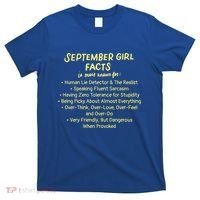 September Facts Birthday Funny Gift Born In September Virgo Gift T-Shirt thumb 0