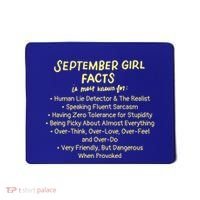 September Facts Birthday Funny Gift Born In September Virgo Gift Mousepad thumb 0