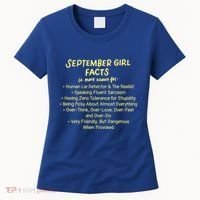 September Facts Birthday Funny Gift Born In September Virgo Gift Women's T-Shirt thumb 0