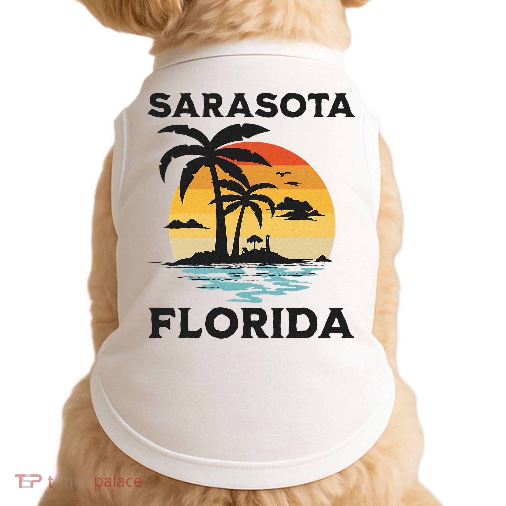 Sarasota Florida Beach Summer Vacation Doggie Tank