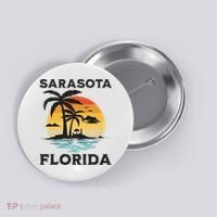 Sarasota Florida Beach Summer Vacation Button thumb 0