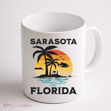 Sarasota Florida Beach Summer Vacation Coffee Mug back