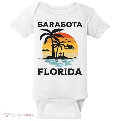 Sarasota Florida Beach Summer Vacation Baby Bodysuit