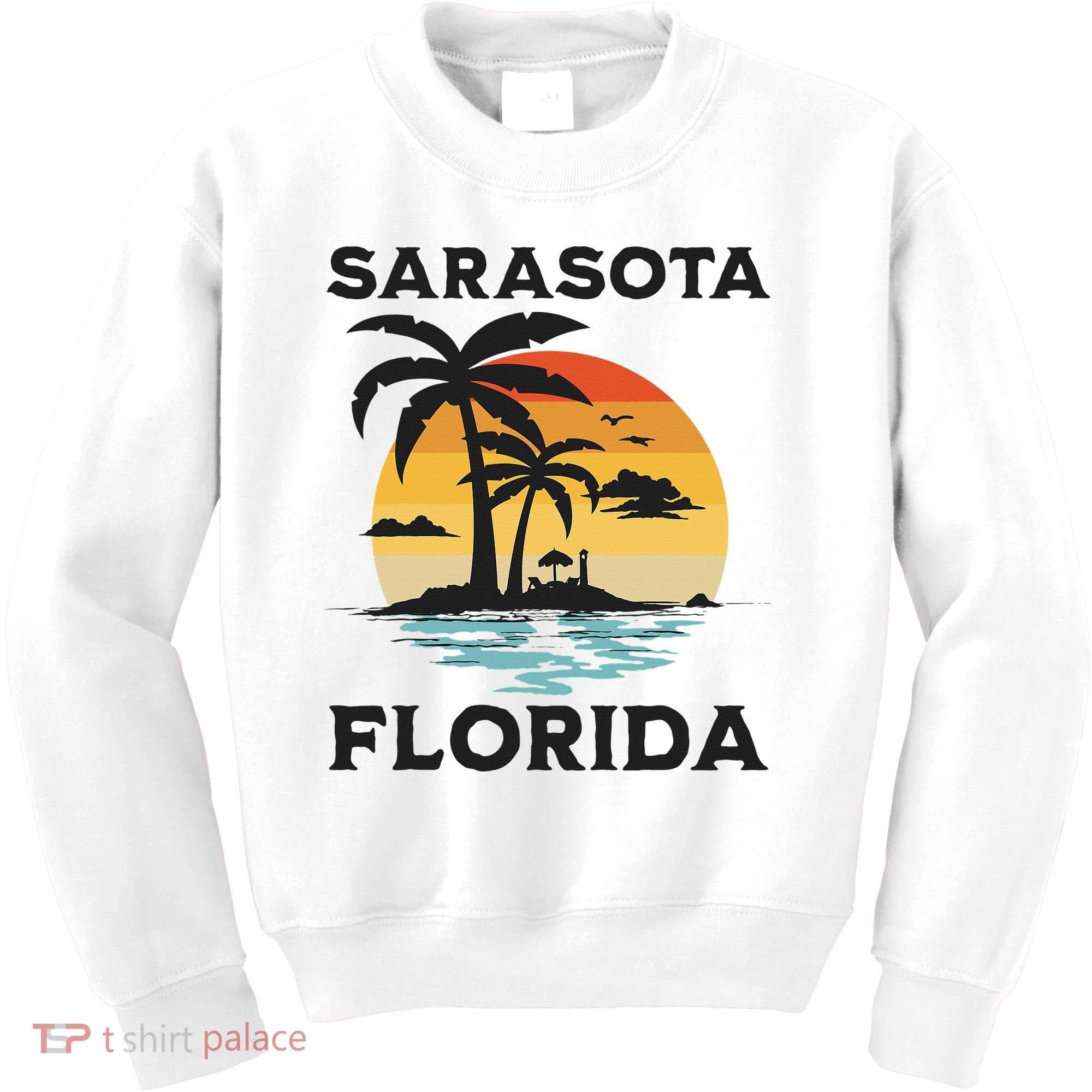 Sarasota Florida Beach Summer Vacation Kids Sweatshirt