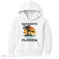 Sarasota Florida Beach Summer Vacation Kids Hoodie thumb 0