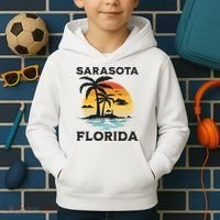 Sarasota Florida Beach Summer Vacation Kids Hoodie thumb 2