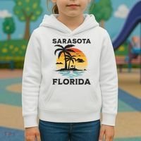 Sarasota Florida Beach Summer Vacation Kids Hoodie thumb 3