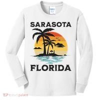 Sarasota Florida Beach Summer Vacation Kids Long Sleeve Shirt thumb 0