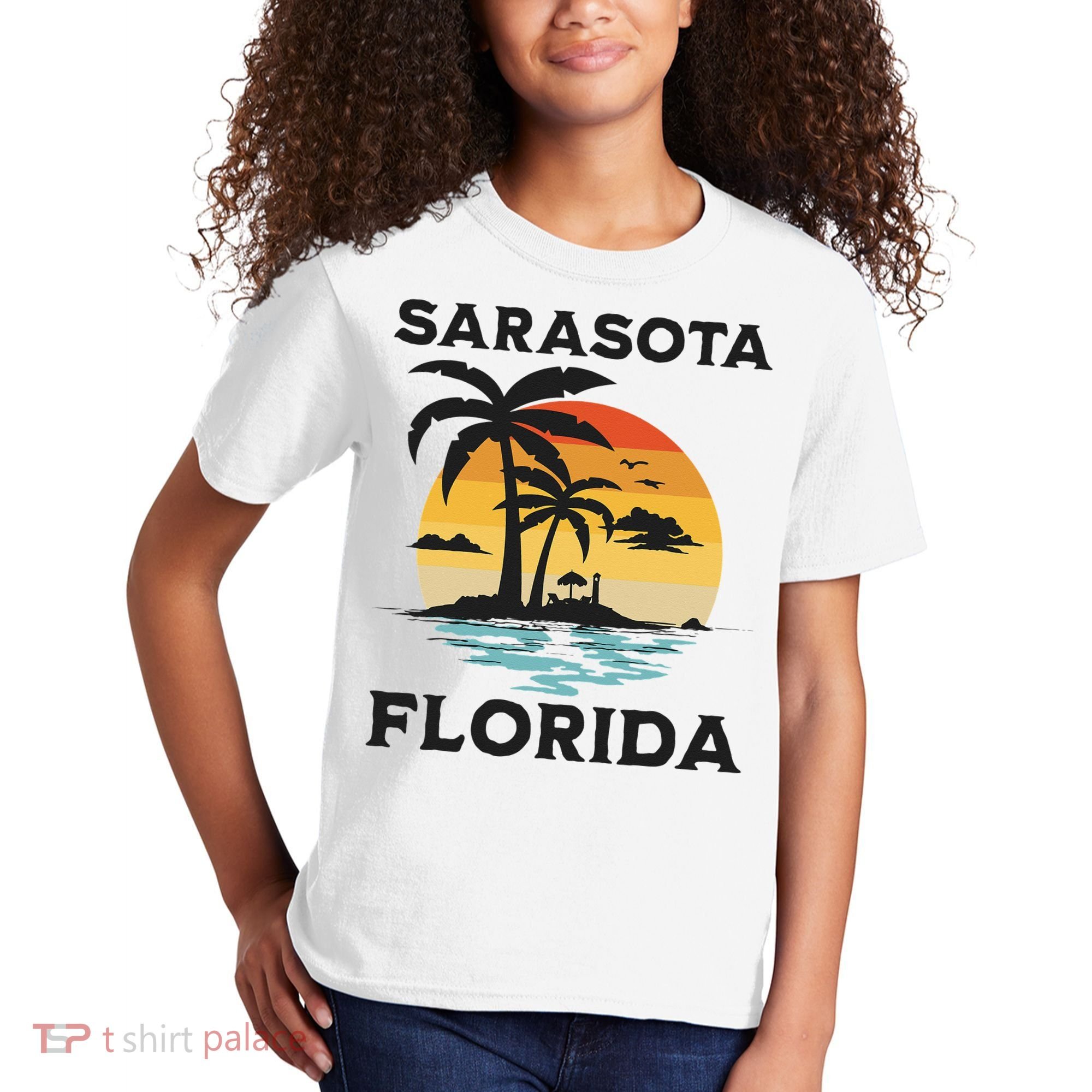 Sarasota Florida Beach Summer Vacation Kids T-Shirt