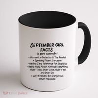September Facts Birthday Funny Gift Born In September Virgo Great Gift Coffee Mug thumb 1