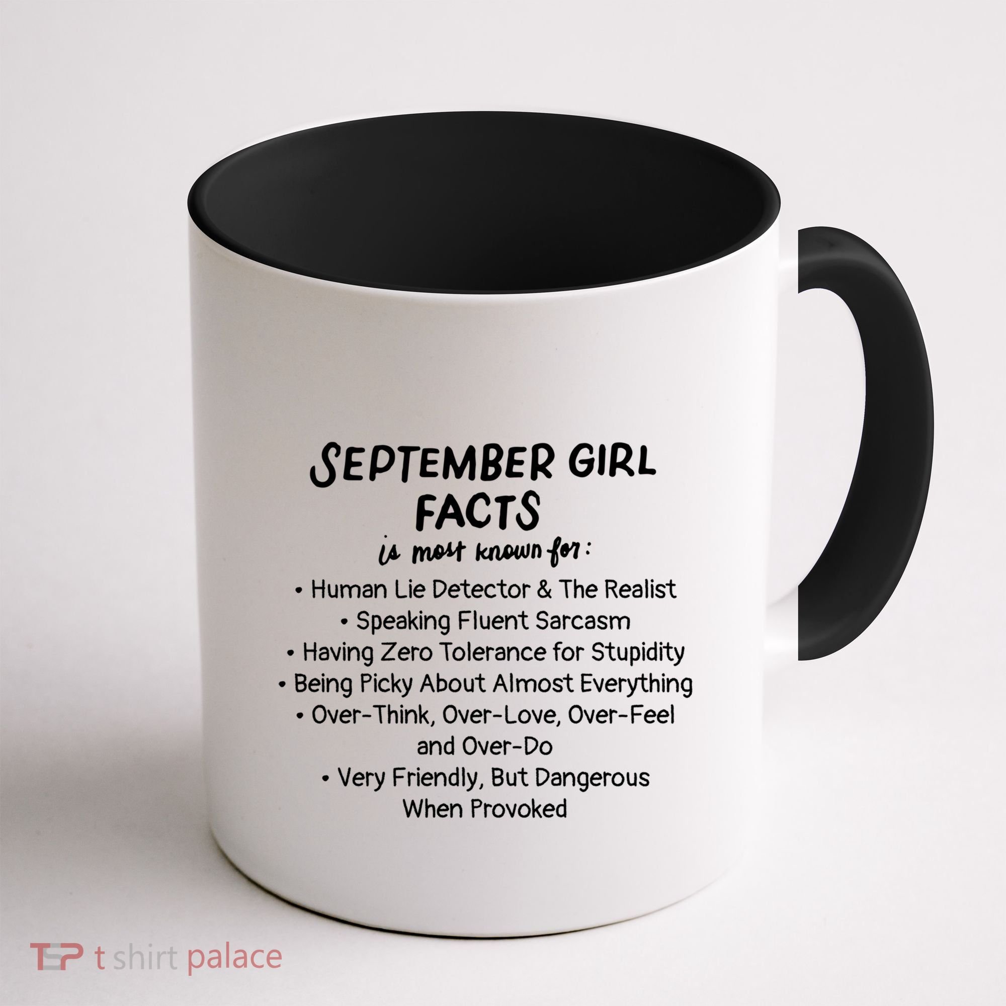 September Facts Birthday Funny Gift Born In September Virgo Great Gift Coffee Mug