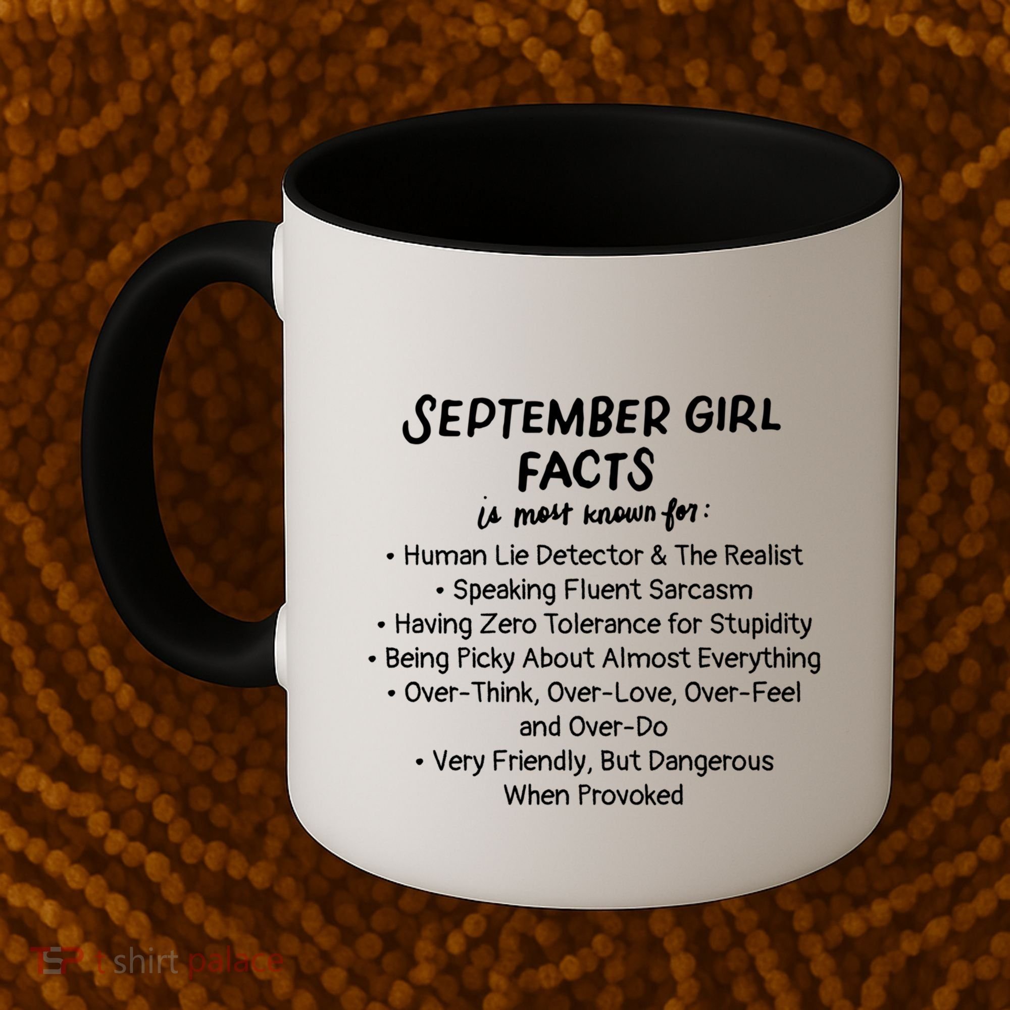 September Facts Birthday Funny Gift Born In September Virgo Great Gift Coffee Mug