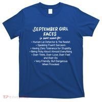 September Facts Birthday Funny Gift Born In September Virgo Great Gift T-Shirt thumb 0