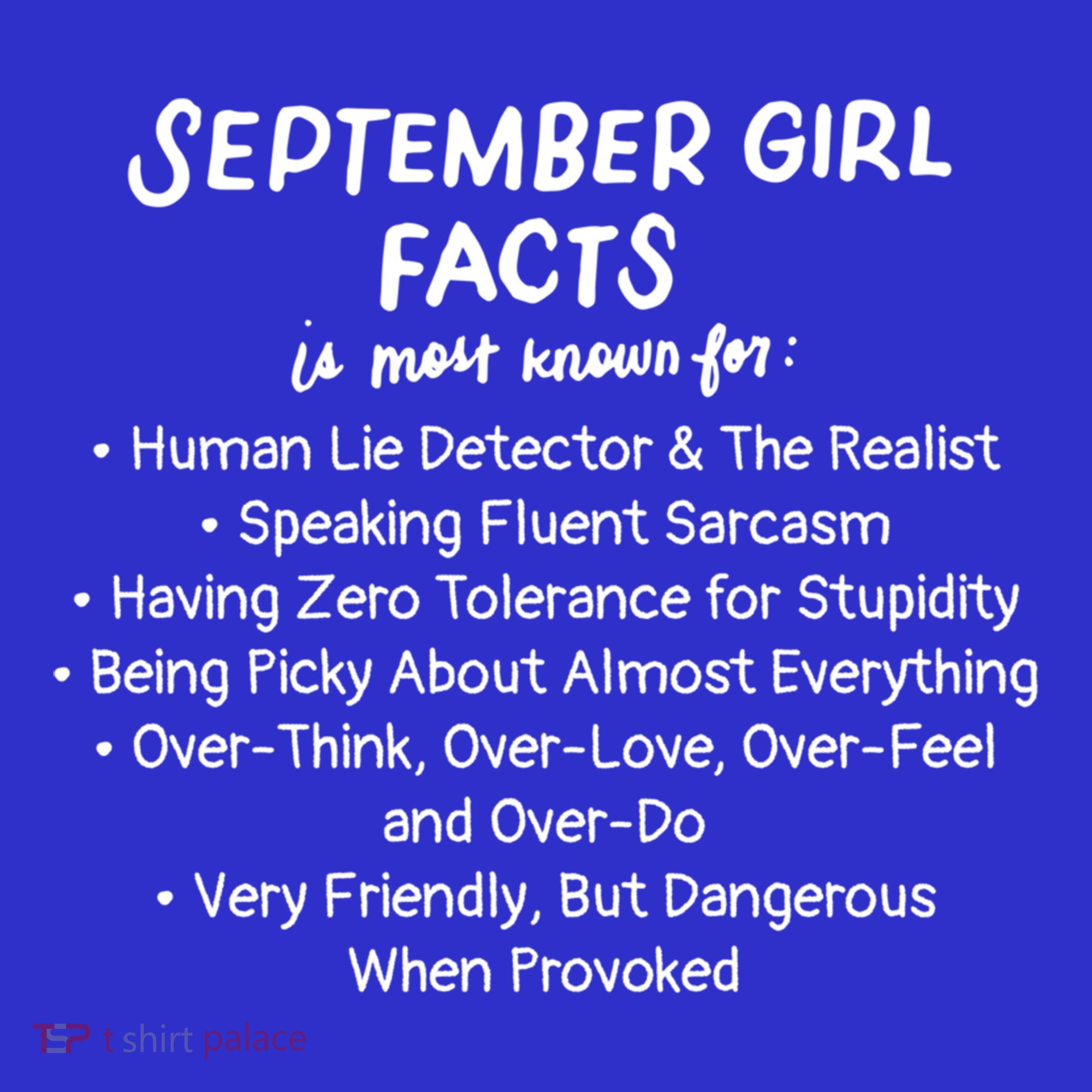 September Facts Birthday Funny Gift Born In September Virgo Great Gift Women's Tank Top