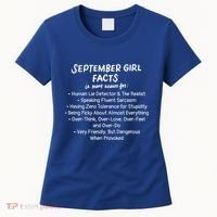 September Facts Birthday Funny Gift Born In September Virgo Great Gift Women's T-Shirt thumb 0