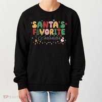 Santa Favorites Bartender Christmas Holiday Drinking Team Women's Sweatshirt thumb 0