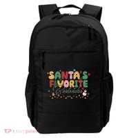 Santa Favorites Bartender Christmas Holiday Drinking Team Backpack thumb 0