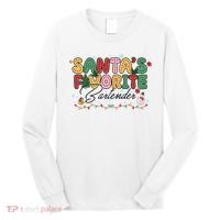 Santa Favorites Bartender Christmas Holiday Drinking Team Long Sleeve Shirt thumb 0