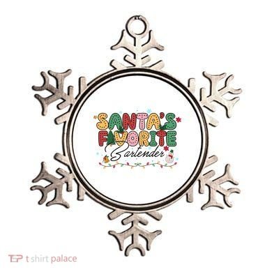 Santa Favorites Bartender Christmas Holiday Drinking Team Ornament