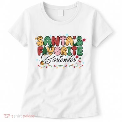 Santa Favorites Bartender Christmas Holiday Drinking Team Women's T-Shirt
