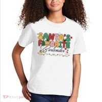 Santa Favorites Bartender Christmas Holiday Drinking Team Kids T-Shirt thumb 2