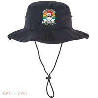 Santa's Favorite Basketball Coach Funny Christmas Basketball Gift Bucket Hat thumb 0