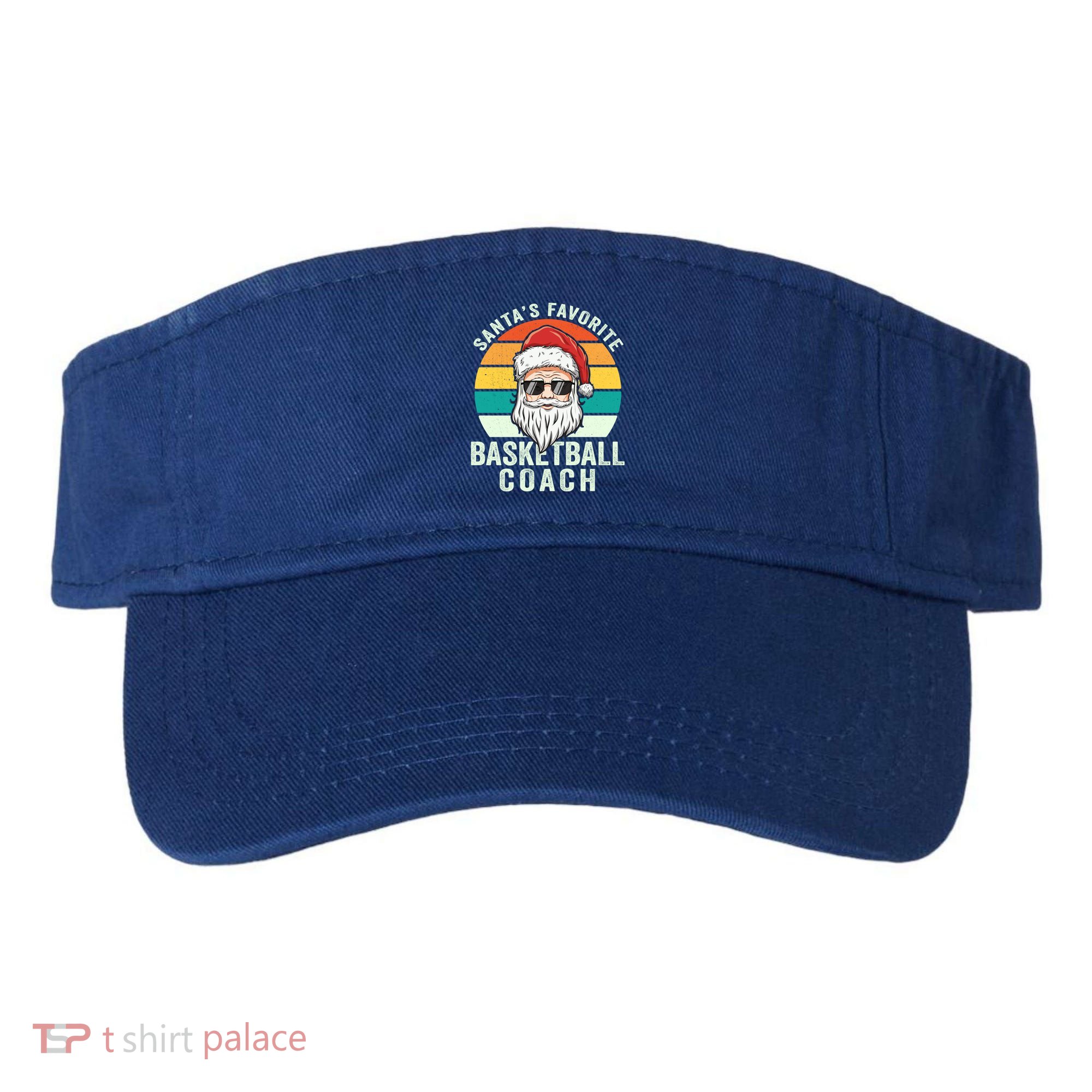 Santa's Favorite Basketball Coach Funny Christmas Basketball Gift Visor