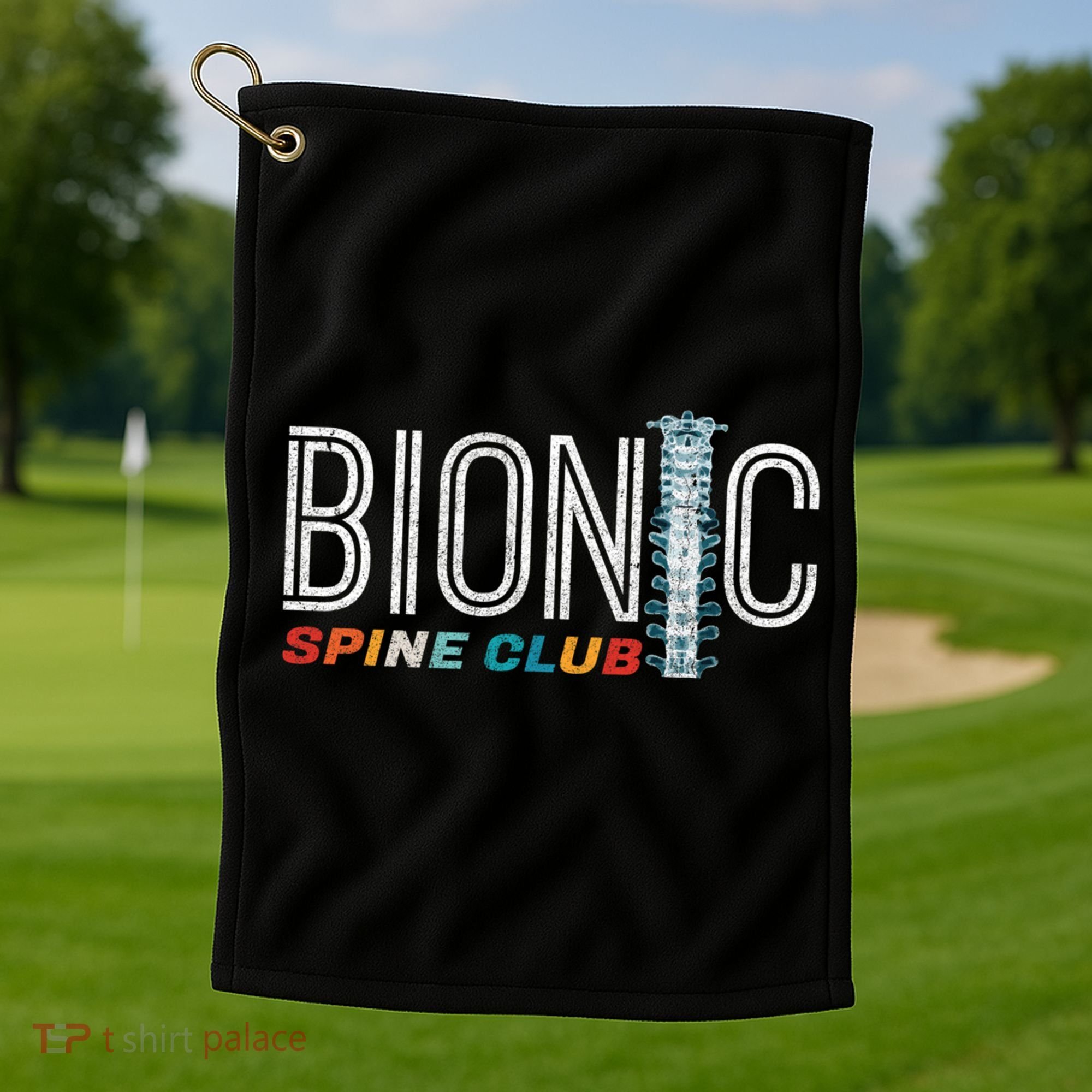 Spinal Fusion Back Spine Surgery Lumbar Recovery Golf Towel