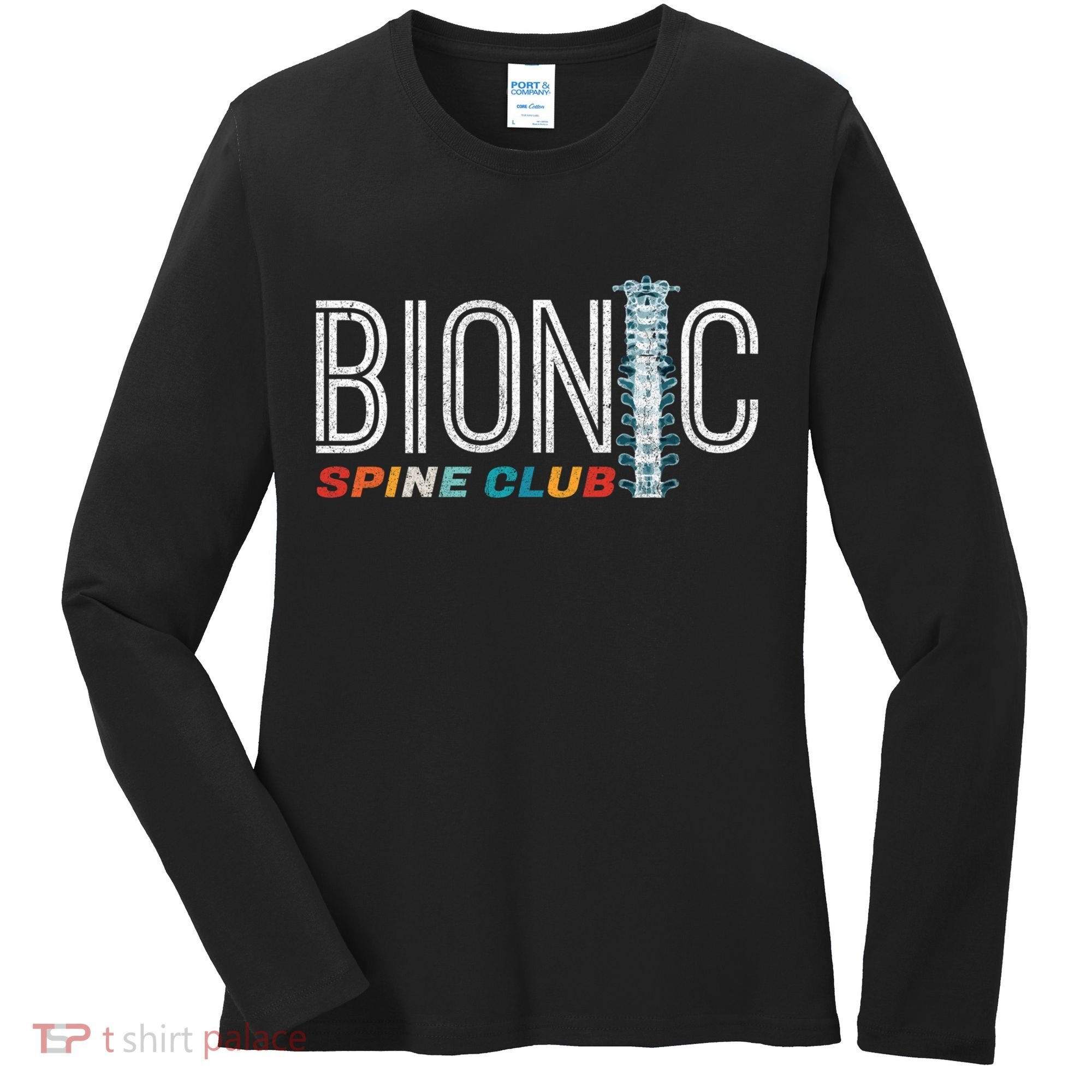 Spinal Fusion Back Spine Surgery Lumbar Recovery Women's Long Sleeve Shirt