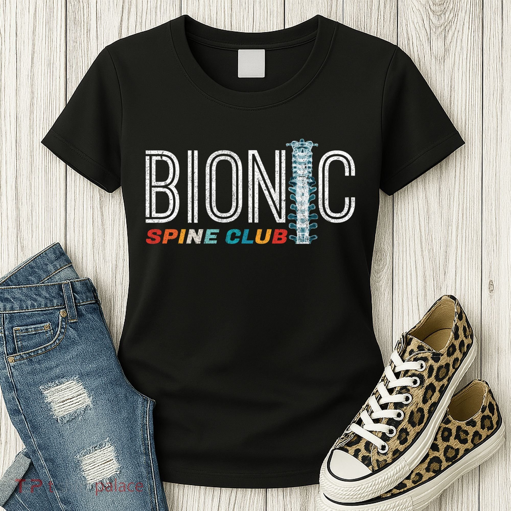 Spinal Fusion Back Spine Surgery Lumbar Recovery Women's T-Shirt