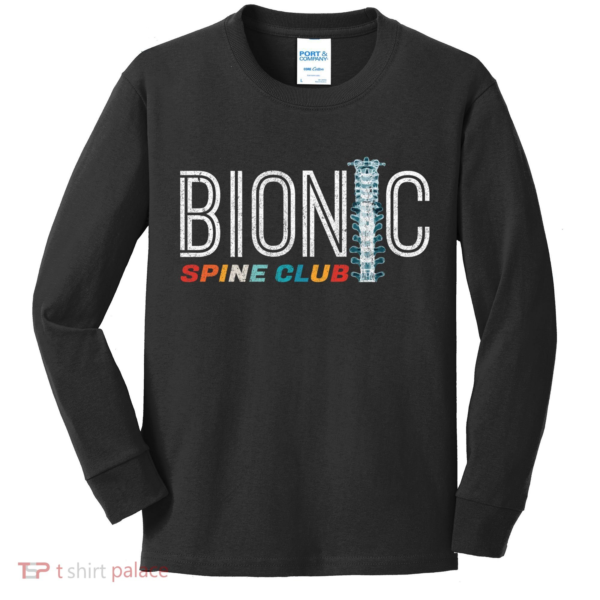 Spinal Fusion Back Spine Surgery Lumbar Recovery Kids Long Sleeve Shirt