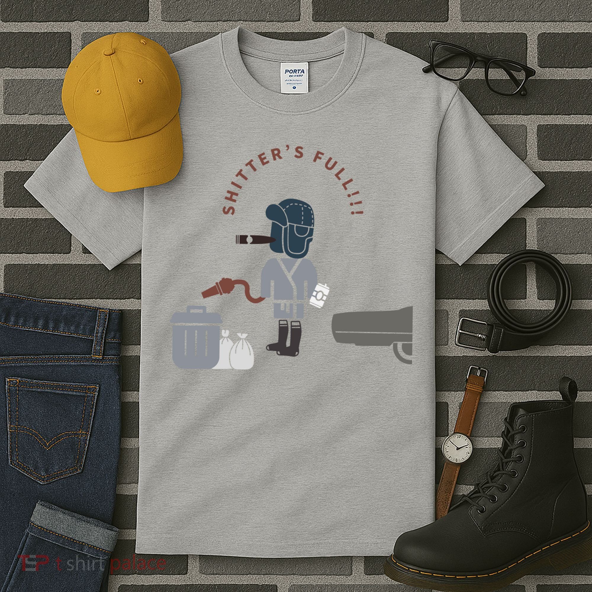 Shitter’s Full!!! Cousin Eddie Tall T-Shirt