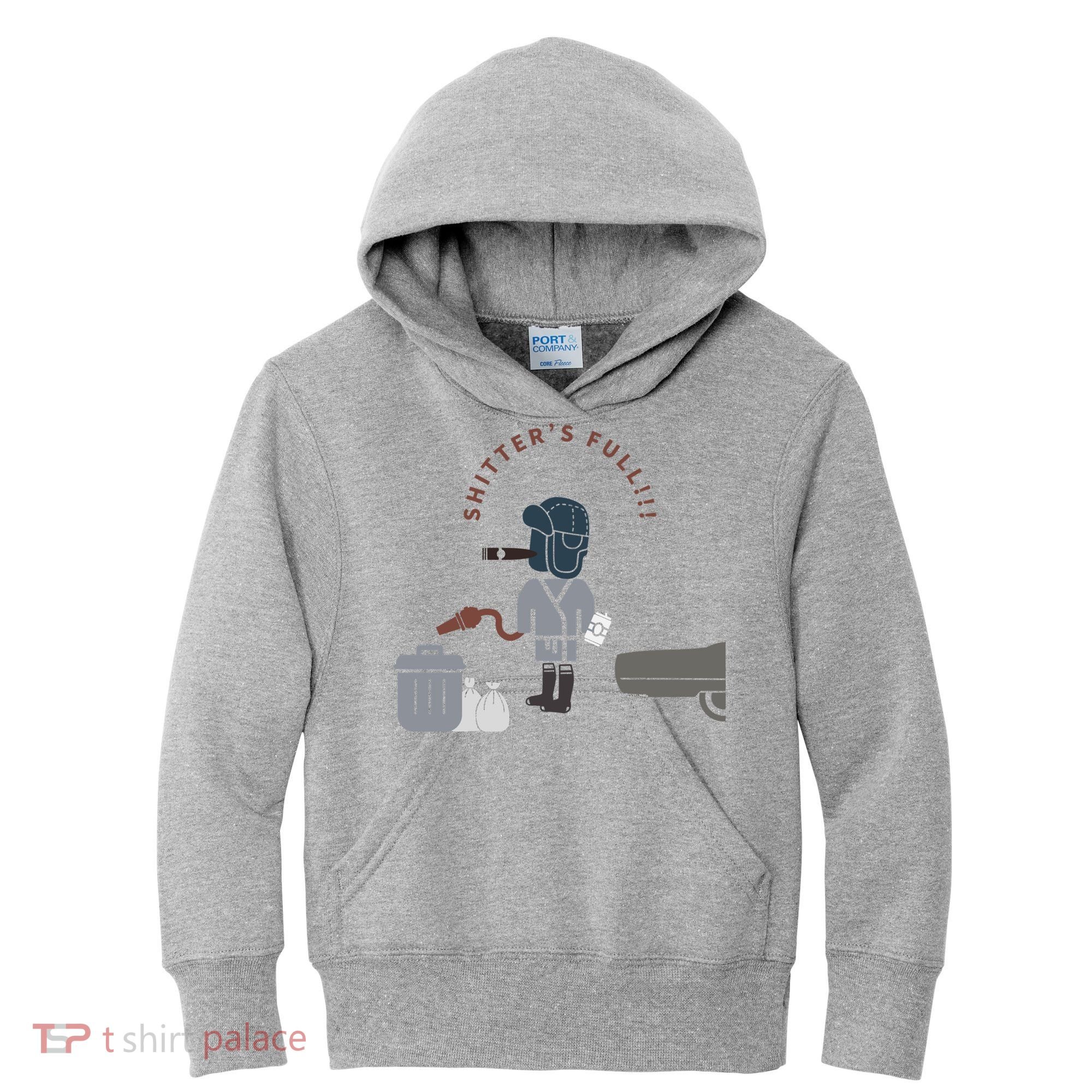 Shitter’s Full!!! Cousin Eddie Kids Hoodie